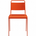 Lucinda orange stacking chair