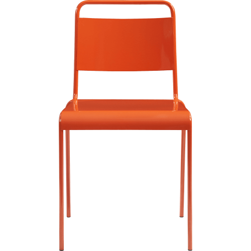 Lucinda orange stacking chair