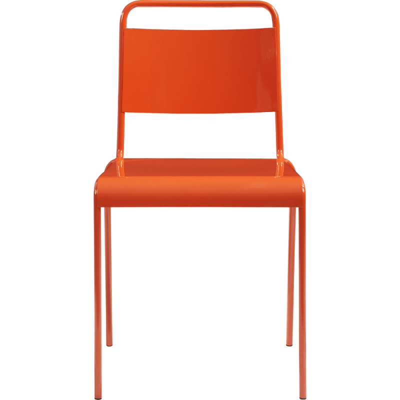 Lucinda orange stacking chair