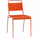 Lucinda orange stacking chair