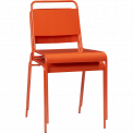 Lucinda orange stacking chair