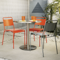Lucinda orange stacking chair