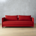 Tandom red sleeper sofa