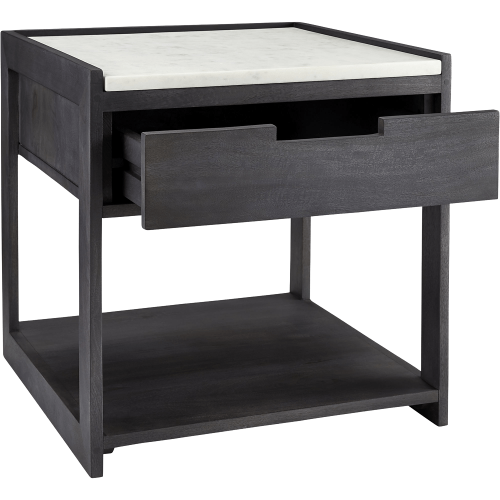 Tux marble top nightstand