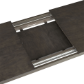 Core black extension dining table